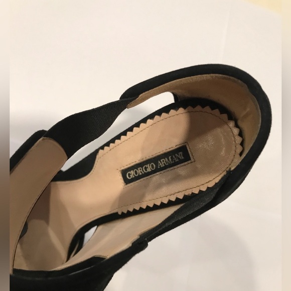 GIORGIO ARMANI Suede women shoes SZ 7 - Picture 9 of 9